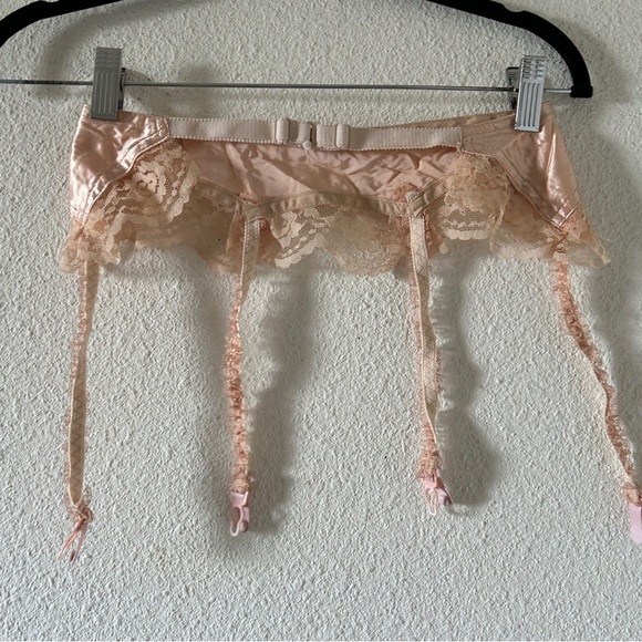 Woolite Lace Garter Belt Women’s Small Made in USA Blush Pink Sexy Coquette cute - Picture 7 of 10